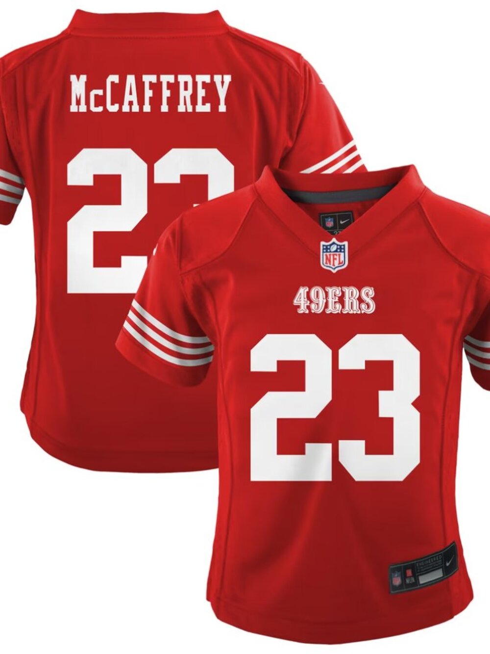 Infant McCaffrey San Francisco 49ers Game Jersey (18M) - Picture 2 of 4